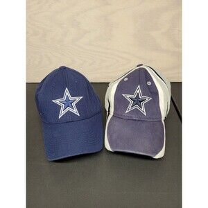 Dallas Cowboys Authentic NFL Trucker Baseball Hat Reebok Football Lot Of 2 Blue